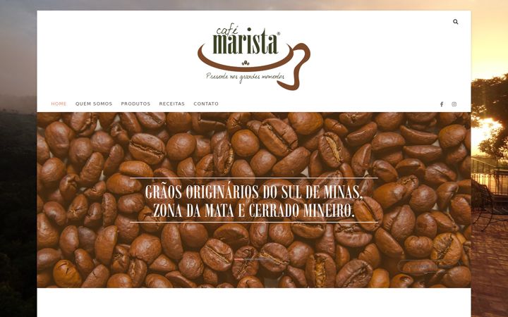 Screenshot of cafemarista.com.br