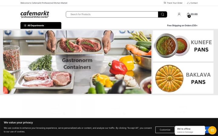 Screenshot of cafemarkt.co.uk