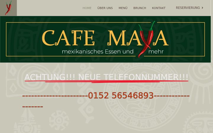 Zrzut ekranu cafemaya.de