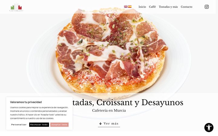 Screenshot of cafemilanomurcia.com