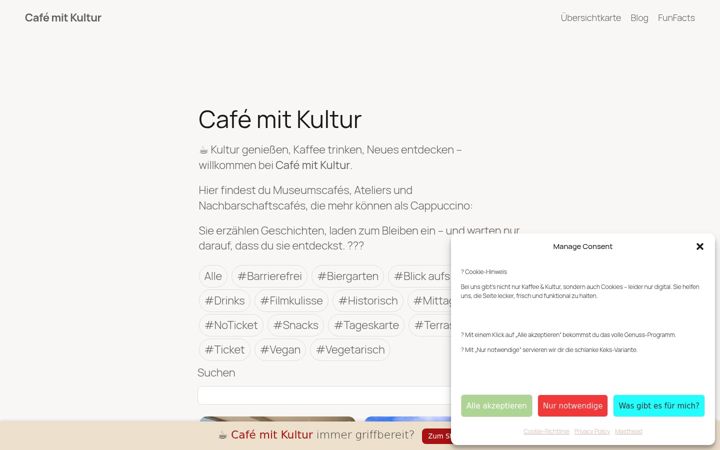 Zrzut ekranu cafemitkultur.de