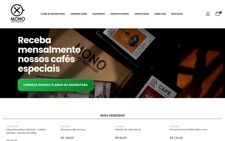 Ekrano kopija cafemono.com.br