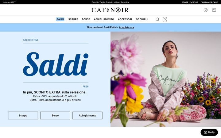 Screenshot di cafenoir.it