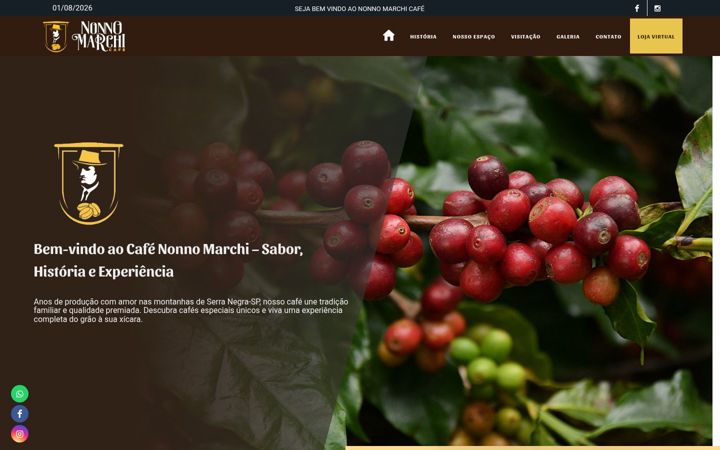 Ekrano kopija cafenonnomarchi.com.br