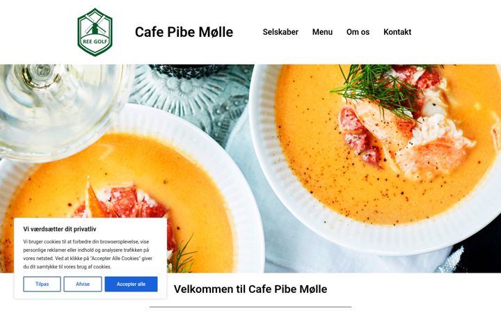 Screenshot of cafepibemolle.dk