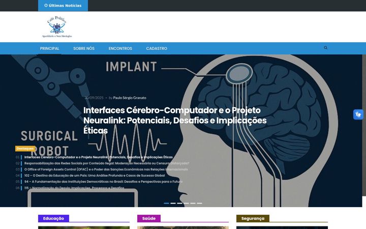 Screenshot of cafepolitico.com.br