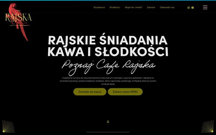 Screenshot of caferajska.pl
