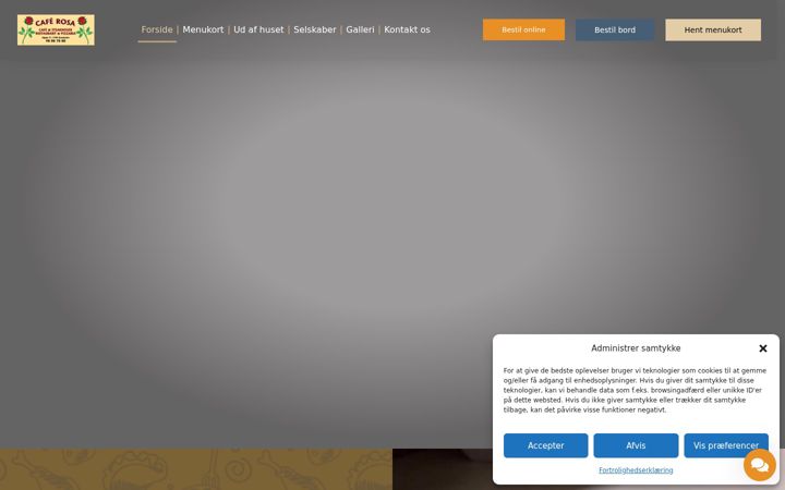 Screenshot of caferosa.dk