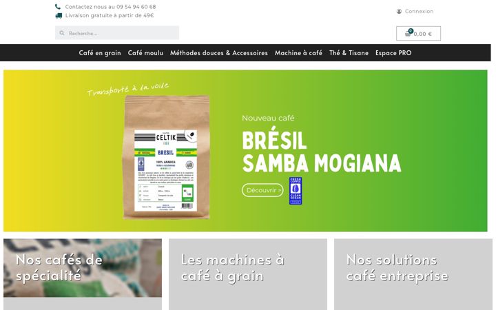 Screenshot of cafes-celtik.fr