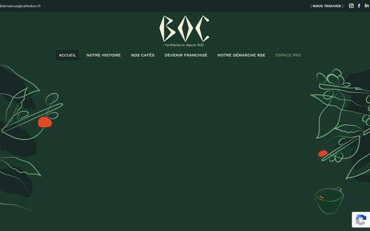 Screenshot of cafesboc.fr