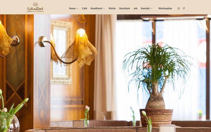 Screenshot of cafeschallert.at