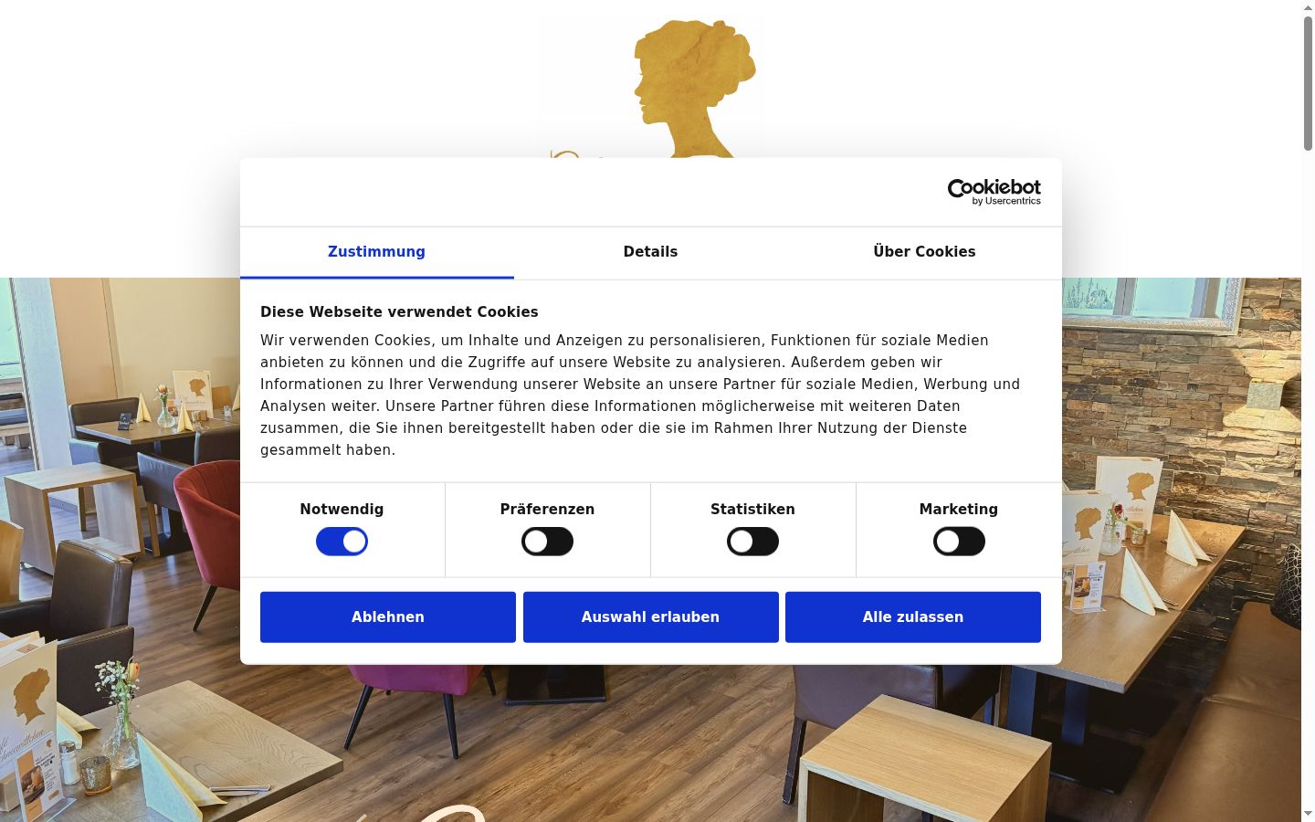 Snímek obrazovky baneru souhlasu zobrazeného před jakoukoli interakcí