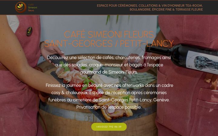Screenshot of cafesimeonifleurs.ch