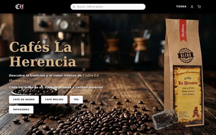 Screenshot of cafeslaherencia.com