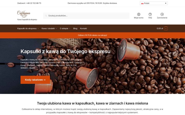 Képernyőkép: cafessima.pl