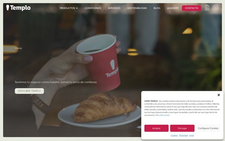 Ekrānuzņēmums no cafestemplo.es