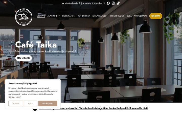 Screenshot of cafetaika.fi