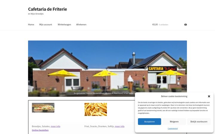 Captura de pantalla de cafetariadefriterie.nl