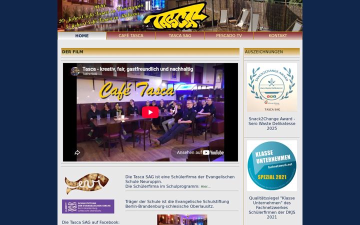 Screenshot of cafetasca.de