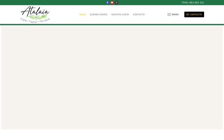 Screenshot stránky cafeteriaatalaia.com