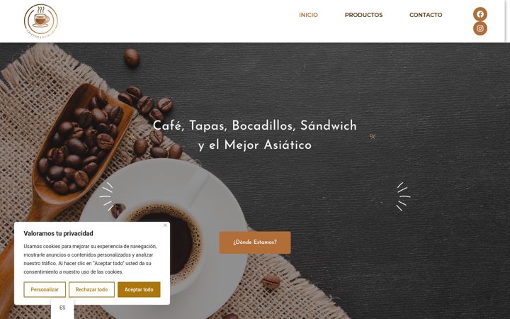 Screenshot van cafeteriaestacion.es
