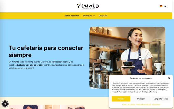 Screenshot of cafeteriafamiliarypunto.com