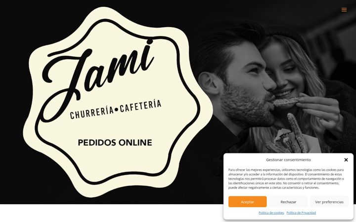 Screenshot van cafeteriajami.es
