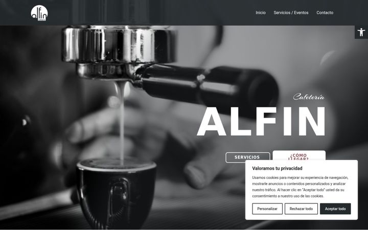 Captura de ecrã de cafeterialfin.es