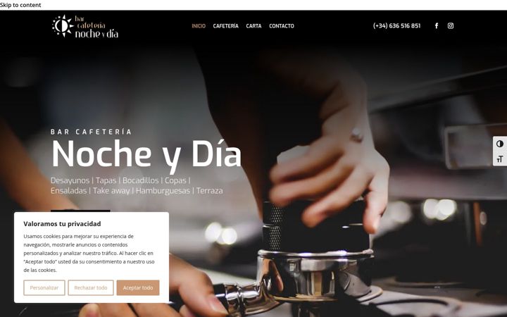 Screenshot of cafeterianocheydia.com
