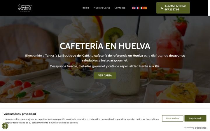 Screenshot of cafeteriatankas.com