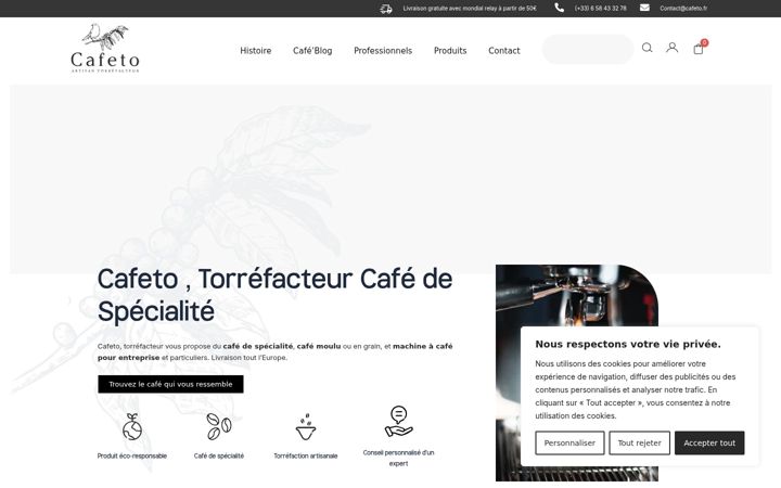 Screenshot di cafeto.fr