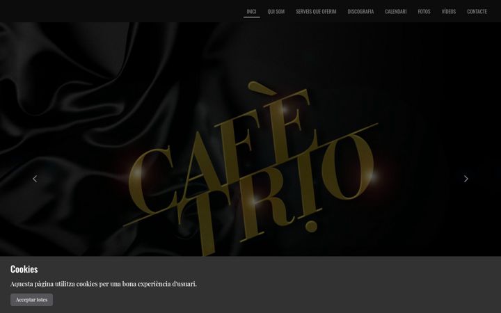 Screenshot of cafetrio.net