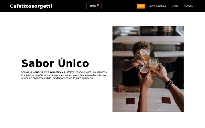 Captura de ecrã de cafettossorgetti.es