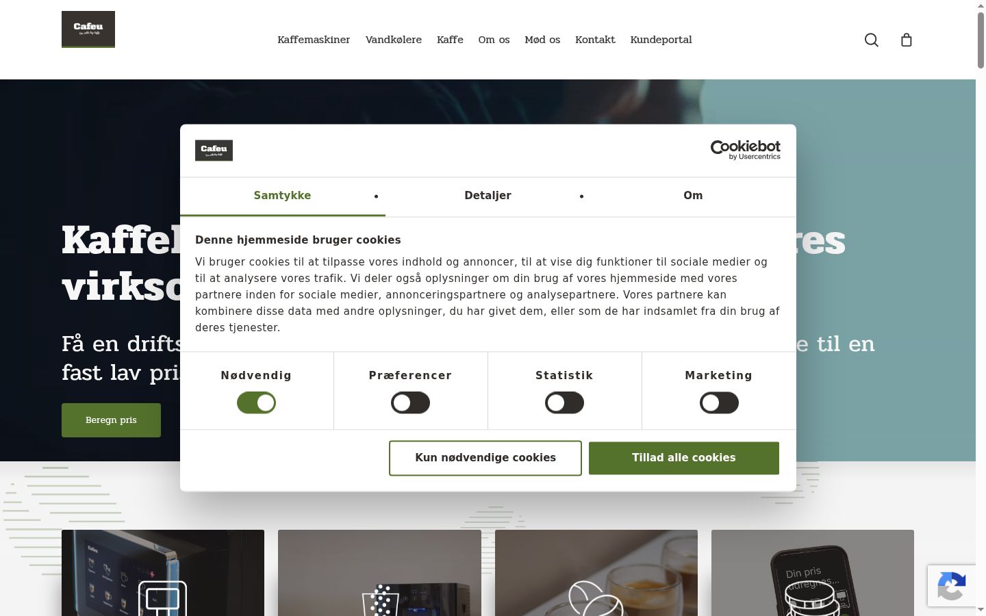 Screenshot tal-banner tal-kunsens muri qabel kwalunkwe interazzjoni