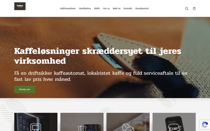 Screenshot of cafeu.dk