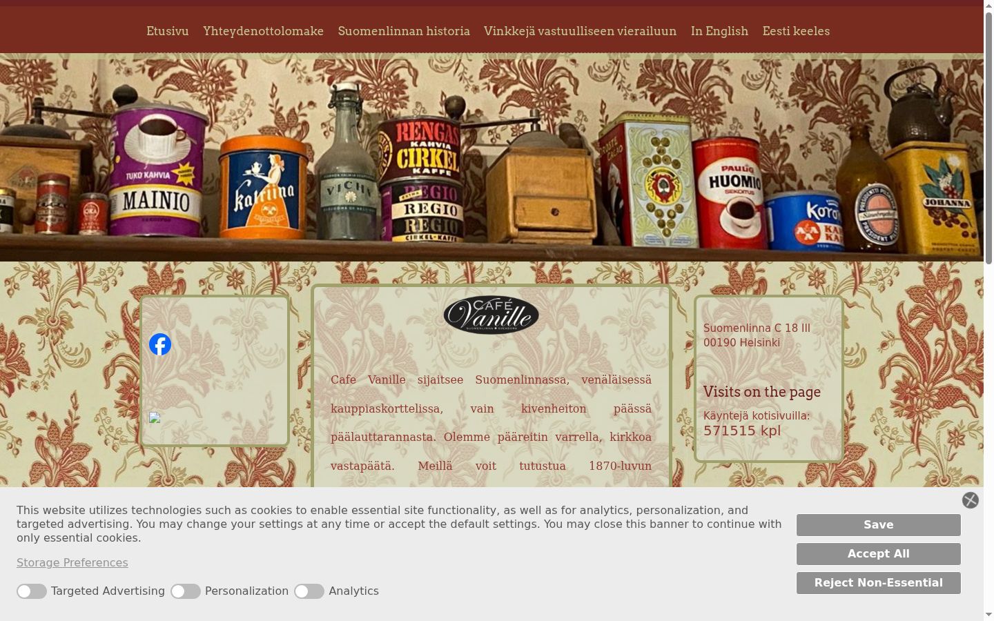 Screenshot tal-banner tal-kunsens muri qabel kwalunkwe interazzjoni