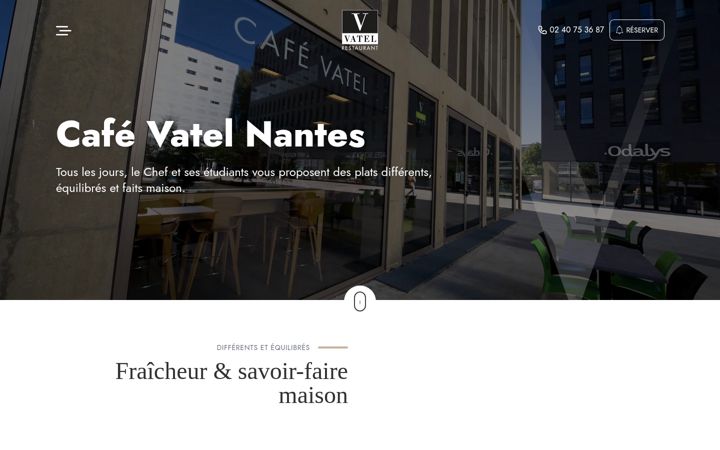 Screenshot of cafevatel.fr