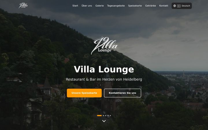 Screenshot of cafevilla.de