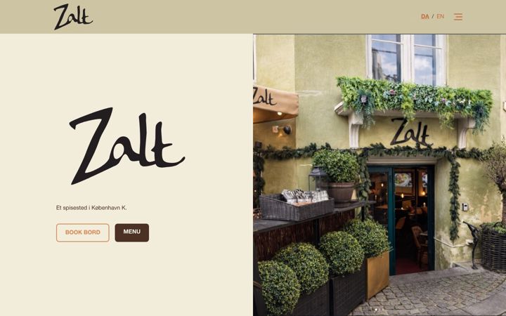 Screenshot of cafezalt.dk