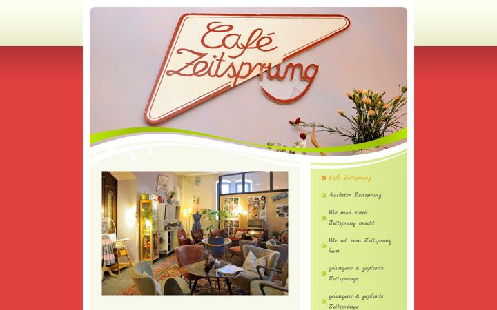 Screenshot of cafezeitsprung.de
