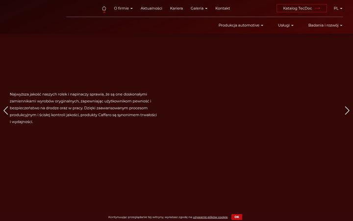 Képernyőkép: caffaro.pl