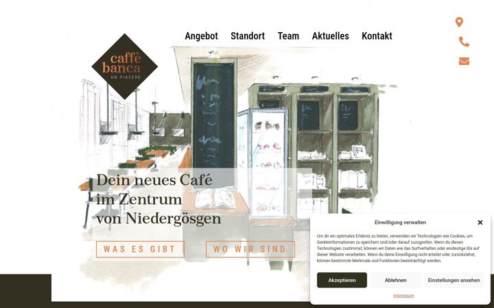 Screenshot of caffebanca.ch