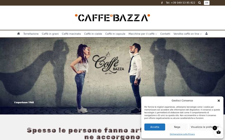 Screenshot of caffebazza.it