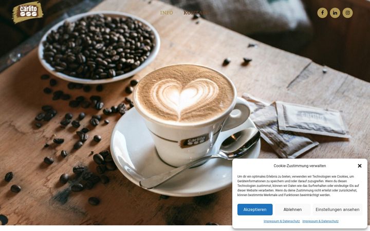 Screenshot of caffecarlito.de