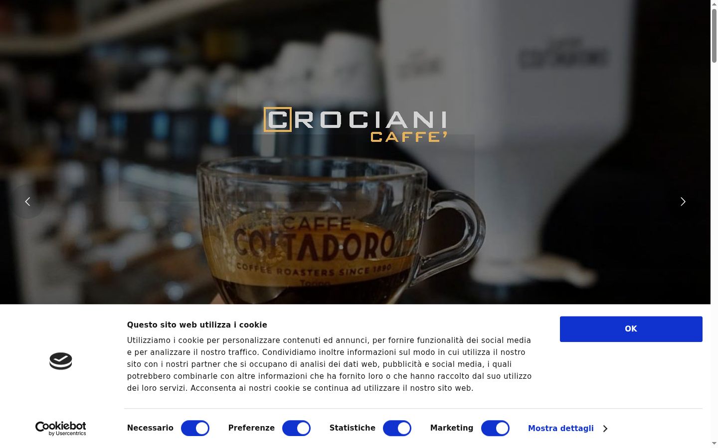 Captură de ecran a bannerului de consimțământ afișat înainte de orice interacțiune