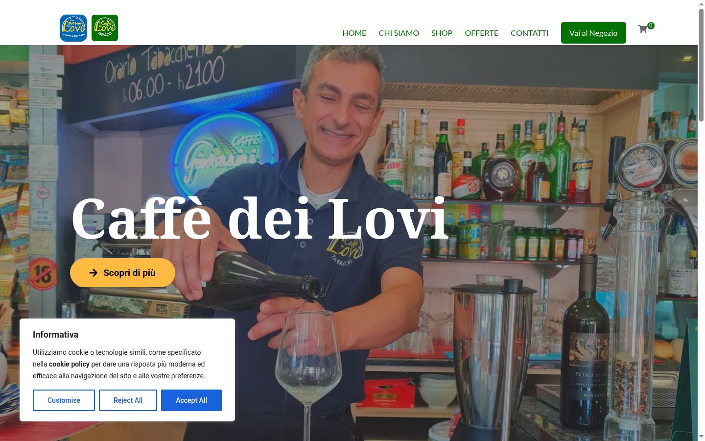 Sutikimo reklamjuostės, rodytos prieš bet kokią sąveiką, ekrano kopija