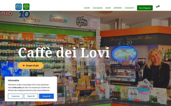 Ekrano kopija caffedeilovi.it