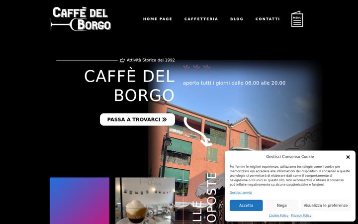 Ekrano kopija caffedelborgo-novellara.it