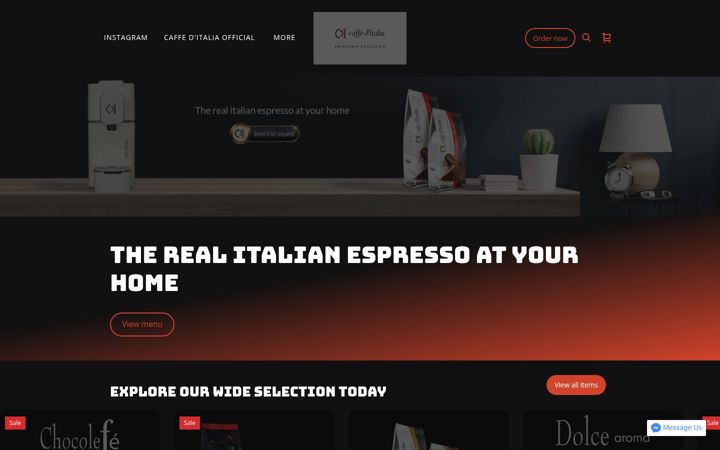 Screenshot of caffeditaliauk.square.site