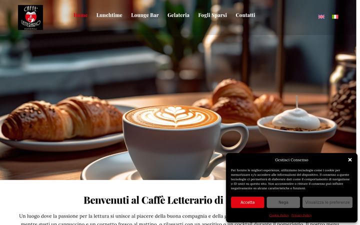 Ekrānuzņēmums no caffeletterariopontremoli.it